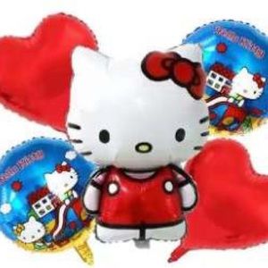 5 piece hello kitty balloon set